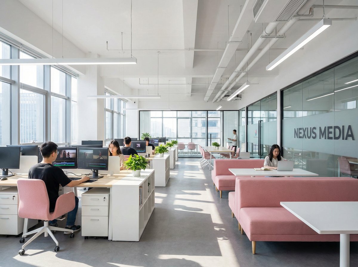 香蕉视频传媒公司办公环境